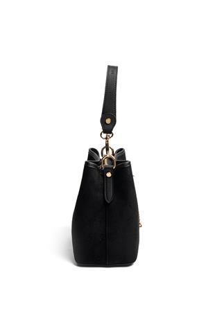 Silver & Polo SP1266 Kadın Çapraz Çanta Süet Siyah