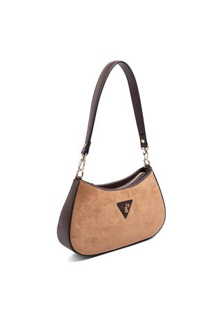 Silver & Polo SP1251 Kadın Omuz Çantası Süet Taba-Kahve