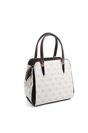 Silver & Polo SP1136 Kadın El Çantası Monogram Bej-Kahve
