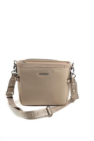 Silver & Polo SP884 Kadın Çapraz Çanta Petek Bej-A.Taba