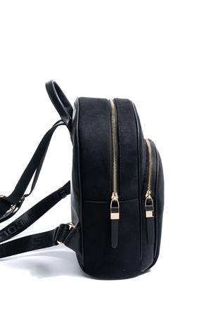 Silver & Polo SP1062 Kadın Sırt Çantası Süet Siyah