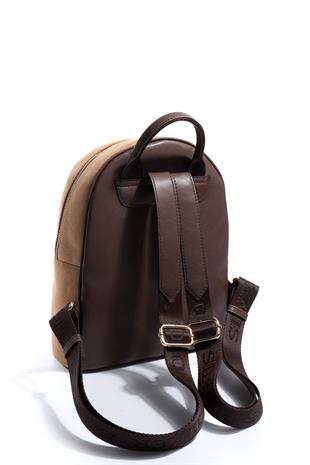 Silver & Polo SP1062 Kadın Sırt Çantası Süet Taba-Kahve