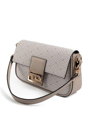 Silver & Polo Bej - Kum SP1179 Kadın Omuz Çantası