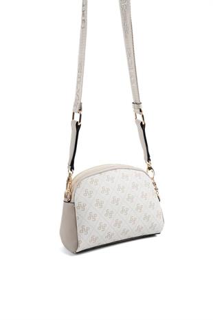 Silver Polo SP1144 Kadın Çapraz Çanta Monogram Bej-Kum