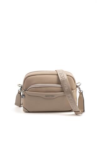 Silver & Polo SP1201 Kadın Çapraz Çanta Petek Kum Beji