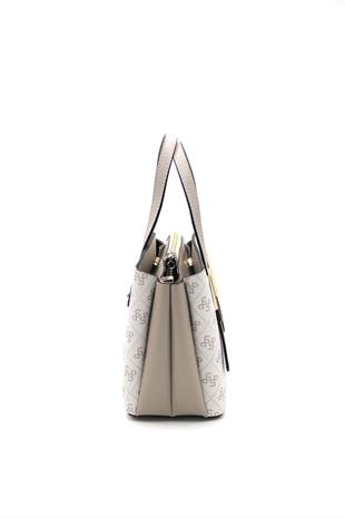 Silver & Polo SP1021 Kadın El Çantası Monogram Bej-Kum