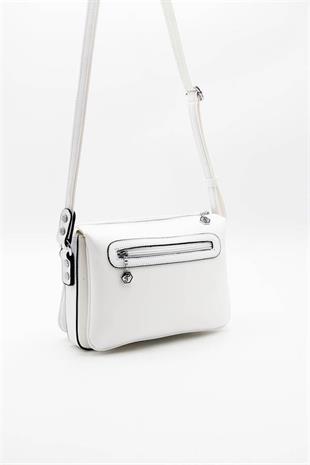 Silver & Polo SP784 Kadın Çapraz Çanta Düz Beyaz