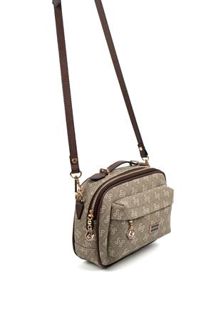 Silver & Polo Yeşil - Kahve SP1186 Kadın Çapraz Çanta
