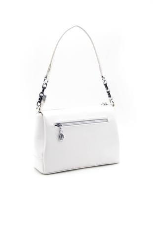 Silver & Polo SP910 Kadın Çapraz Çanta Düz Beyaz
