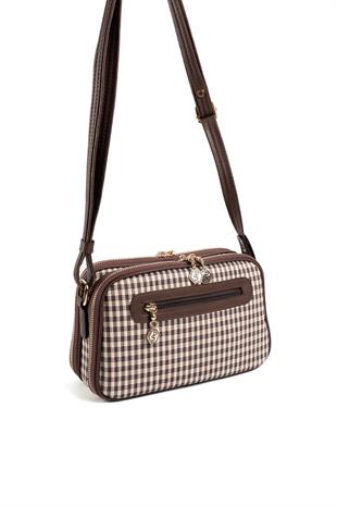 Silver & Polo Kahve Sarı - Kahve SP899 Kadın Çapraz Çanta