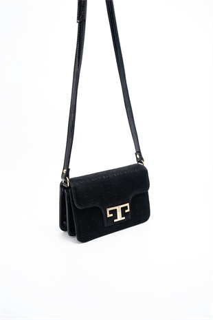 Silver & Polo SP1170 Kadın Çapraz Çanta Fashion Siyah-Rugan Siyah