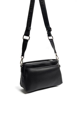 Silver & Polo SP1184 Kadın Çapraz Çanta Petek Siyah-Siyah