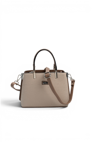 Silver Polo SP987 Kadın El Çantası Fashion Bej-Latte