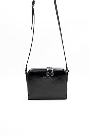Silver & Polo SP888 Kadın Çapraz Çanta Alaska Siyah-Rugan Siyah