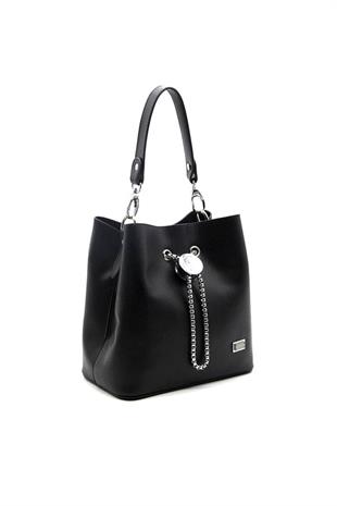 Silver & Polo SP967 Kadın Çapraz Çanta Düz Siyah