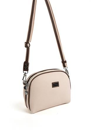 Silver & Polo Bej - Kahve SP765 Kadın Çapraz Çanta