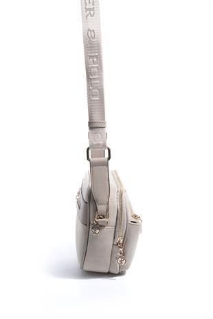 Silver & Polo SP1162 Kadın Çapraz Çanta Süet Bej-Kum