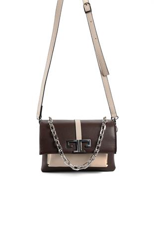 Silver & Polo Kahve - Kumbeji SP1148 Kadın Çapraz Çanta