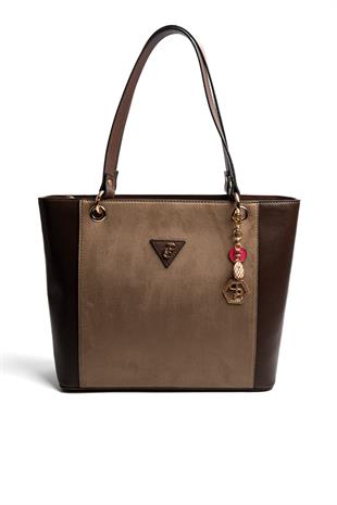 Silver & Polo SP1176 Kadın Omuz Çantası Süet Vizon-Kahve