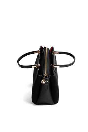 Silver & Polo SP913 Kadın El Çantası Süet Siyah-Siyah