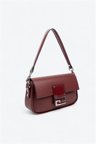 Silver & Polo Bordo Rugan SP1179 Kadın Omuz Çantası