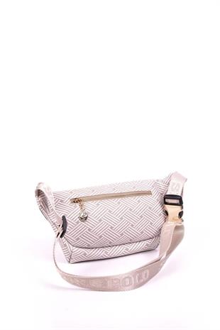 Silver & Polo SP1192 Kadın Bel Çantası Ç.Örgü Bej-Kum