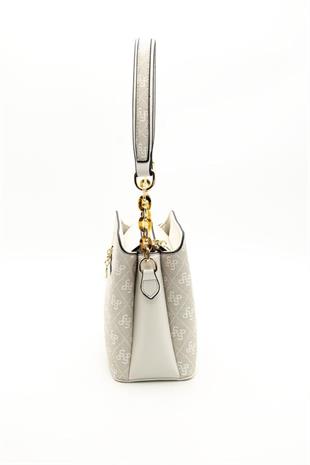 Silver Polo SP937 Kadın Omuz Çantası Monogram Taş-Kemik