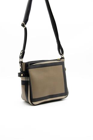 Silver & Polo SP884 Kadın Çapraz Çanta Ekose Kahve-Siyah