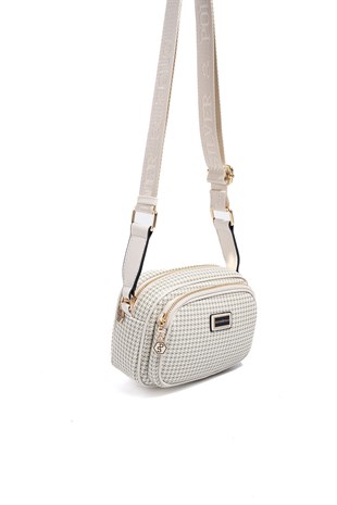 Silver & Polo SP1111 Kadın Çapraz Çanta King Desen Yeşil-Kemik