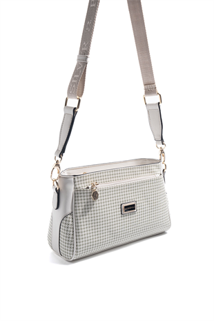 Silver & Polo SP1273 Kadın Çapraz Çanta King Desen Yeşil-Kemik