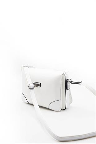Silver & Polo SP784 Kadın Çapraz Çanta Düz Beyaz