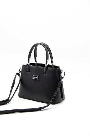 Silver & Polo SP987 Kadın El Çantası Düz Siyah