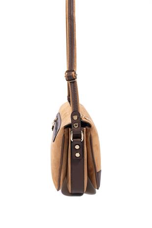 Silver & Polo SP784 Kadın Çapraz Çanta Süet Taba-Kahve