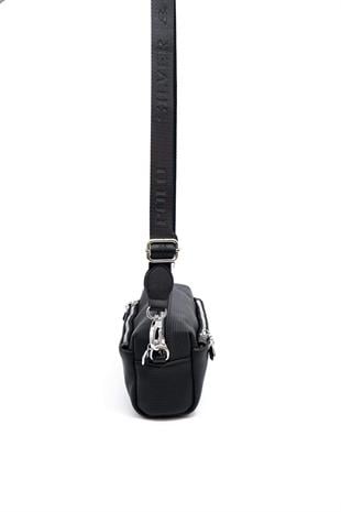 Silver Polo Siyah - Siyah Petek Kadın Çapraz Çanta SP1142