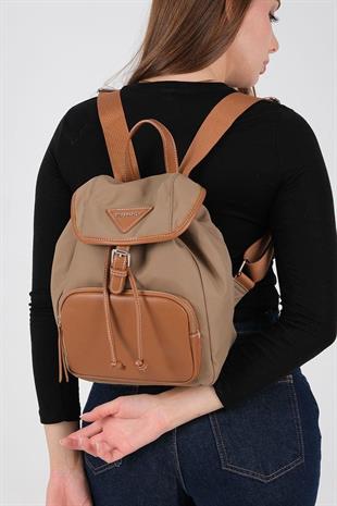 Silver & Polo SP1231 Kadın Sırt Çantası  Vizon-Taba