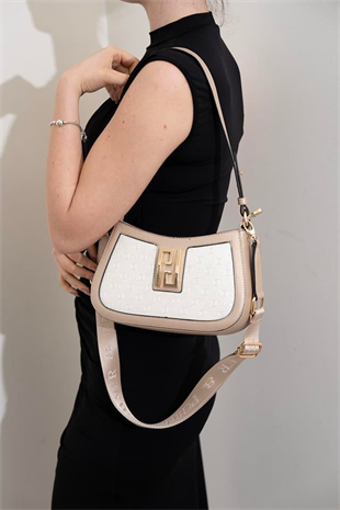 Silver & Polo SP1132 Kadın Çapraz Çanta Logolu Sedef-S.Nut