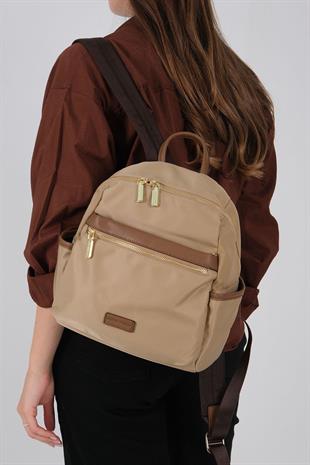 Silver & Polo SP1209 Kadın Sırt Çantası  Vizon-Camel