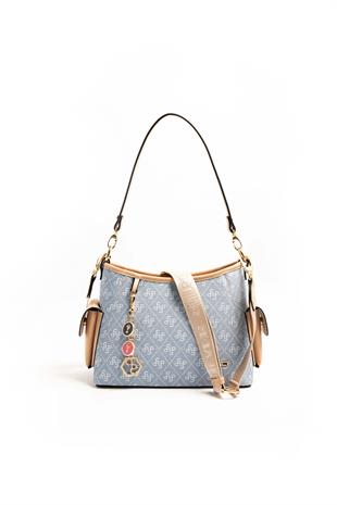 Silver & Polo Mavi - Ten SP1183 Kadın Omuz Çantası