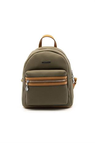 Silver & Polo SP1146 Kadın Sırt Çantası Petek L.Haki-A.Taba