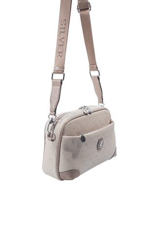 Silver Polo SP1094 Kadın Çapraz Çanta Fashion Bej-Latte