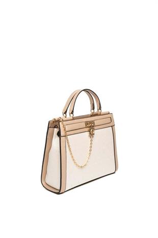 Silver & Polo SP1166 Kadın El Çantası Logolu Sedef-S.Nut