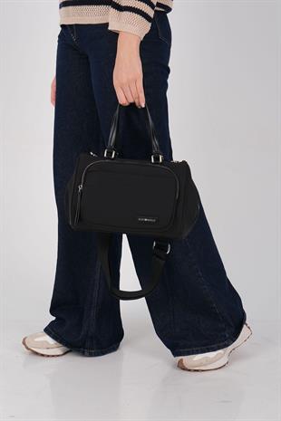 Silver Polo SP1227 Kadın Omuz Çantası Saten Siyah-Siyah