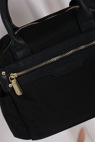 Silver & Polo SP1219 Kadın El Çantası Saten Siyah-Siyah