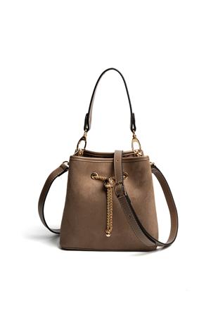 Silver & Polo SP1266 Kadın Çapraz Çanta Süet Vizon