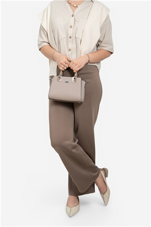 Silver Polo SP1281 Kadın El Çantası Fashion A.Vizon-Latte