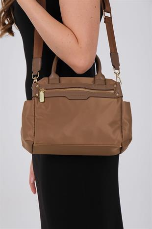 1219 Kadın El Çantası  Tütün-Kahve