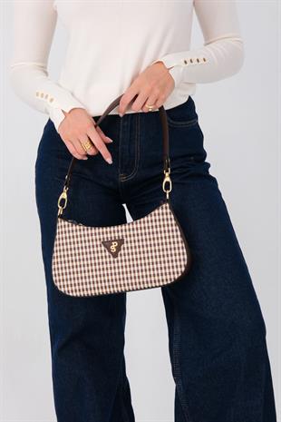 Silver & Polo Kahve Sarı - Kahve SP1251 Kadın Omuz Çantası