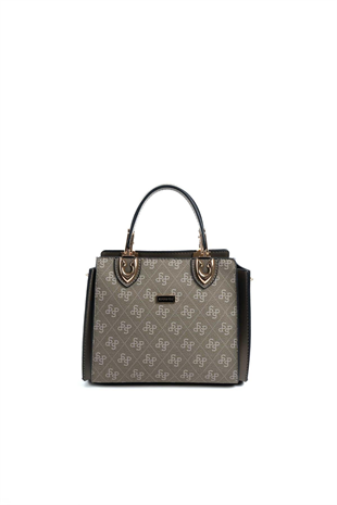 Silver & Polo SP1133 Kadın El Çantası Monogram Y.Yeşil