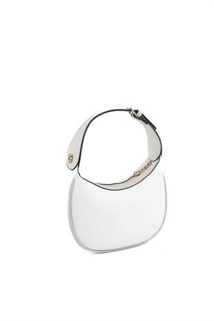 Silver & Polo SP1194 Kadın Omuz Çantası Logolu Beyaz-A.Gri