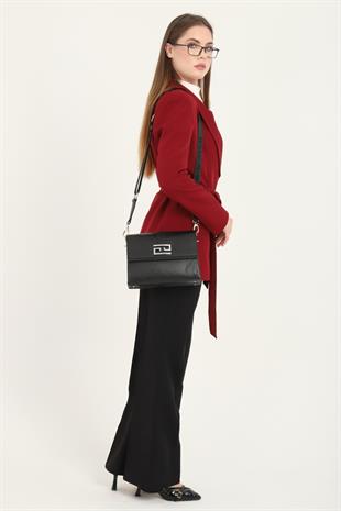 Silver & Polo Siyah - Siyah SP1009 Kadın Çapraz Çanta